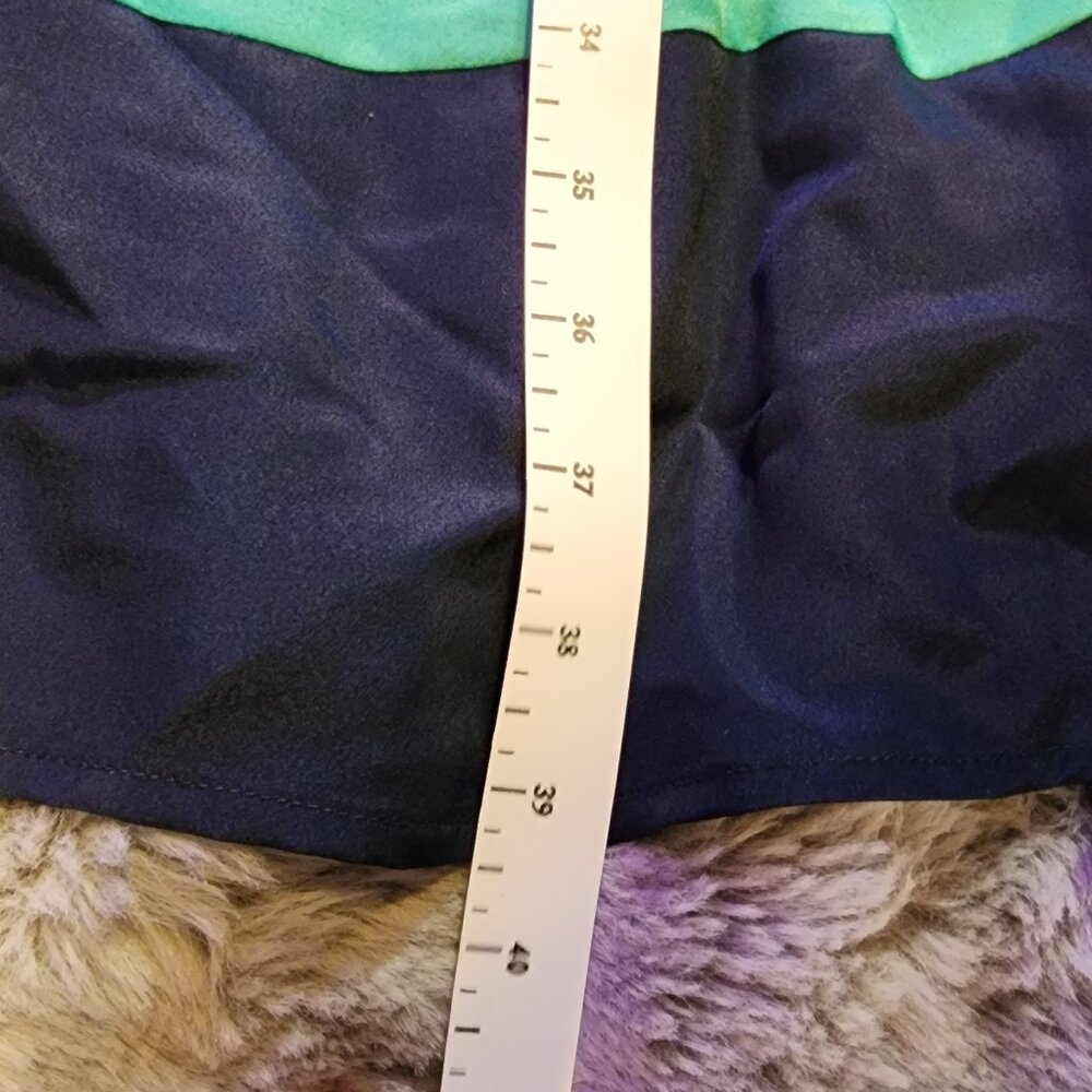 CLEARANCE - EUC Women's XL teal Merona shift colorblock dress - Picture 12 of 16